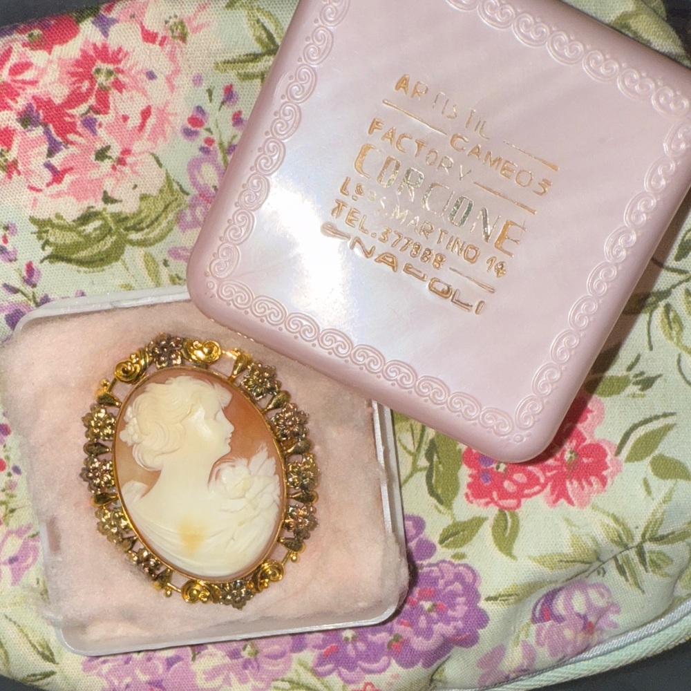 Corcione Cameo Factory Brooch